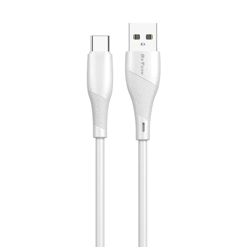 кабел за мобилен телефон Кабел за данни DeTech DE-44C3 Type-C 3.0m Бял -