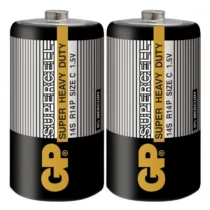 Цинк карбонова батерия GP 14S-S2 Powercell R14 2 бр. в опаковка / Shrink