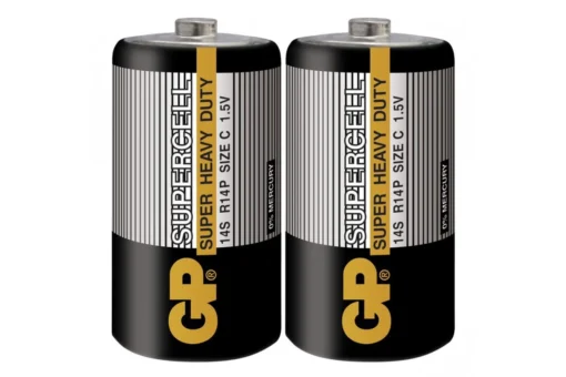 Цинк карбонова батерия GP 14S-S2 Powercell R14 2 бр. в опаковка / Shrink