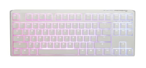 Геймърскa механична клавиатура Ducky One 3 Pure White TKL Hotswap Cherry MX Red RGB PBT