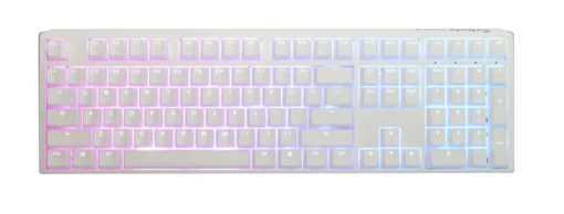 Геймърскa механична клавиатура Ducky One 3 Pure White Full Size Hotswap Cherry MX Black RGB PBT