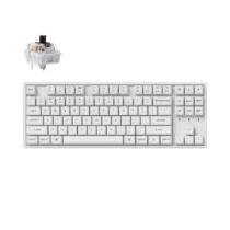 Геймърска механична клавиатура Keychron K8 Pro White QMK/VIA TKL K Pro(Hot Swappable) Brown Switch RGB