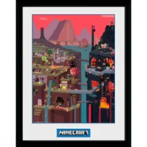 GBEYE MINECRAFT - Framed print "World" (30x40)