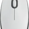 Мишка за компютър с кабел оптична LOGITECH M100 USB Бял
