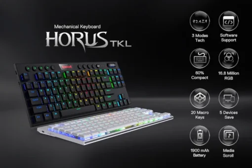 Клавиатура Redragon Horus TKL K621 RGB механична