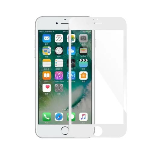 Защитни стъкла за мобилни телефони Стъклен протектор Mocoson Nano Flexible за iPhone 6 5D 0.3 mm Бял -