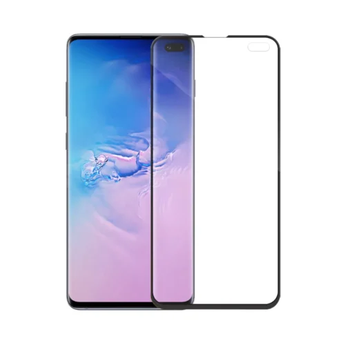Защитни стъкла за мобилни телефони Стъклен протектор Mocoson Nano Flexible за Samsung Galaxy S10 Plus 5D 0.3 mm Черен -
