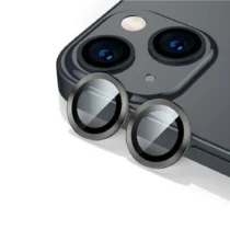 Протектори за мобилни телефони Стъклен протектор за камера DeTech за iPhone 15 Plus Черен -
