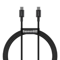 Кабел Baseus Superior USB Type-C към Type-C PD 2.0 100W 1м черен CATYS-B01