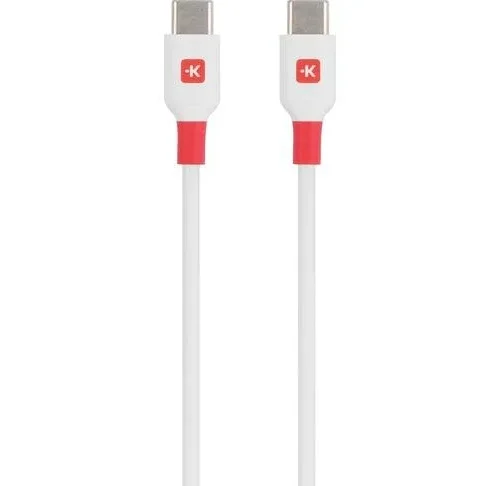 Кабел Skross USB-C - USB-C мъжко USB 2.0 2.0 м Бял