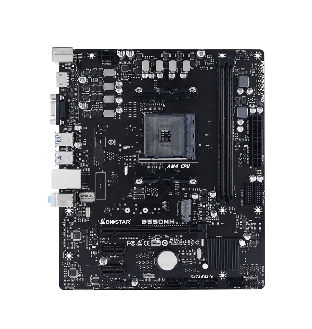 Дънна платка BIOSTAR B550MH AMD B550 sock. AM4 Ver 6.0