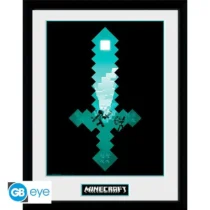 GBEYE MINECRAFT - Framed print "Diamond Sword" (30x40)