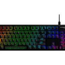 Геймърскa механична клавиатура HyperX Alloy Origins PBT HyperX Aqua суичове RGB