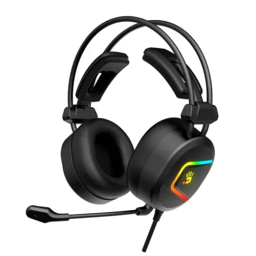 Геймърски слушалки A4TECH Bloody MC750 ANCRGB Микрофон Черни