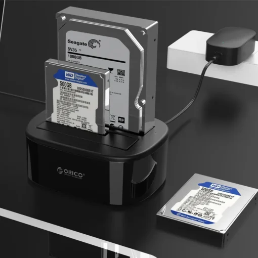Orico докинг станция Storage – HDD/SSD Dock – 2 BAY Clone 2.5/3.5 USB3.0 –
