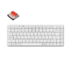 Геймърска механична клавиатура Keychron K3 Pro White QMK/VIA Gateron Low Profile Red Switch White