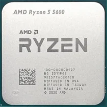 Процесор AMD Ryzen 5 5600 AM4 Socket 6 Cores 12 Threads 3.5GHz(Up to 4.4GHz) 35MB Cache 65W