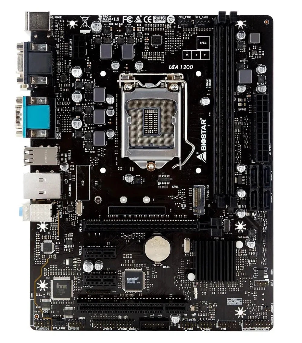 Дънна платка BIOSTAR H410MHG Version 6.0 mATX socket 1200