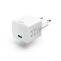 Мрежово мини-зарядно HAMA Power Delivery (PD) Qualcomm 3.0 USB-C 20W Бял
