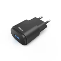 Мрежово зарядно Hama USB-A 6 W Черен