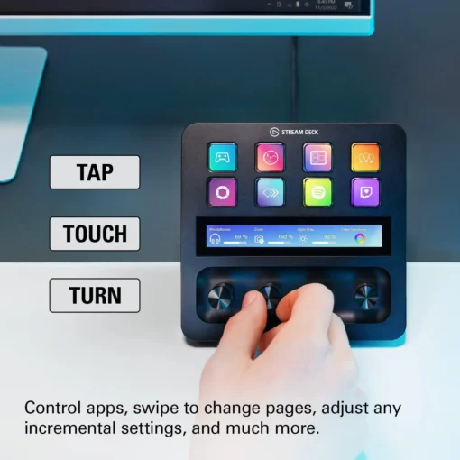 Контролер Elgato Stream Deck Plus – LCD Touch Panel