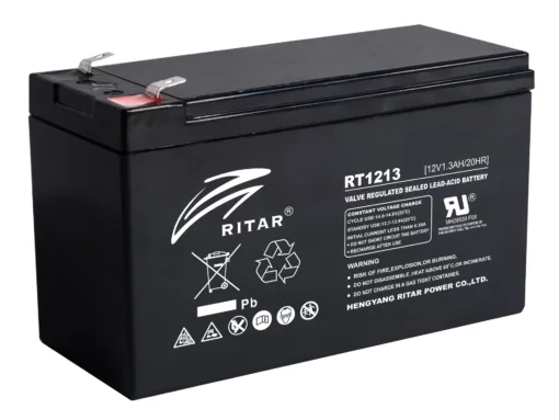 Оловна батерия RITAR (RT1213) 12V 1.3Ah AGM 98/ 43.5/ 53 mm