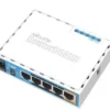 Безжичен Access point MiKrotik HAP RB951UI-2ND 5 x 10/100 Mbps PoE Бял