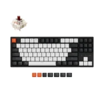 Геймърска механична клавиатура Keychron C1 TKL Gateron G Pro Brown Switch White