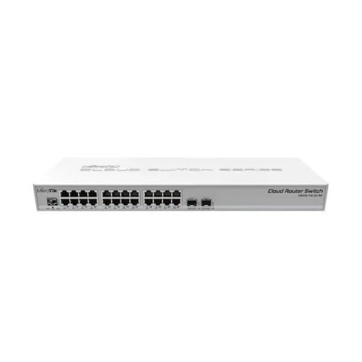 Суич MikroTik CRS326-24S+2Q+RM 24 x Gigabit Ethernet ports 2 x SFP