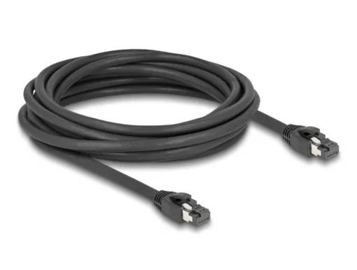 Мрежови кабел Delock Cat.8.1 S/FTP 5 m Доo 40 Gbps Черен