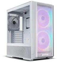 Кутия за компютър Lian-Li LANCOOL 216 RGB Mid-Tower Tempered Glass Бяла