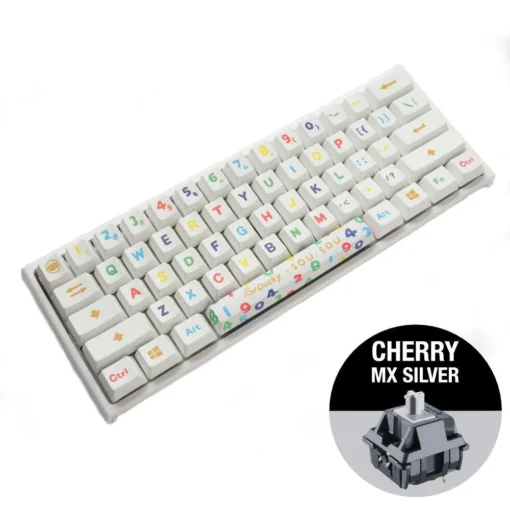 Геймърска механична клавиатура Ducky x SOU SOU One 2 Mini White RGB