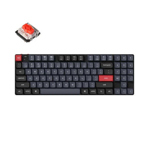 Геймърска Механична клавиатура Keychron K13 Pro TKL Low Profile Gatheron Red Switch - RGB Backlight Aluminium