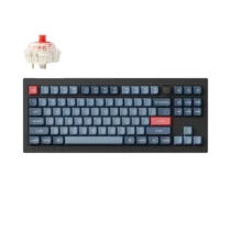 Геймърска Механична клавиатура Keychron V3 Max QMK Carbon Black Gateron Jupiter Red Switch RGB