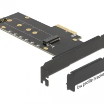 Карта за разширение на слотове Delock PCI Express x4 към 1 x internal NVMe M.2 Key M RGB LED Low
