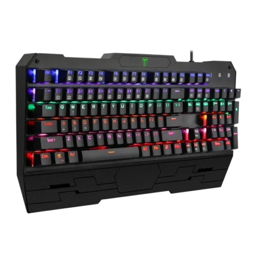 Механична геймърска клавиатура Redragon T-Dagger Battleship Rainbow