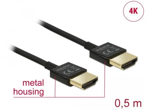 Кабел Delock HDMI-A мъжко – HDMI-A мъжко