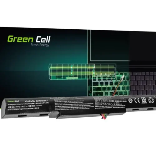 Батерия  за лаптоп GREEN CELL Acer Aspire E 15 E15 E5-575 E5-575G E 17 E17 E5-774 E5-774G AS16A5K 14.8V