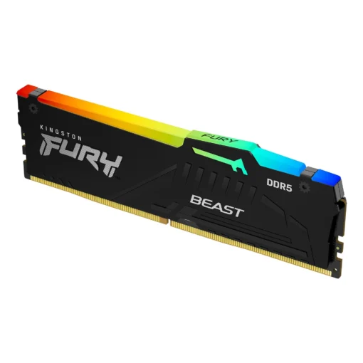 Памет за компютър Kingston FURY Beast Black RGB 16GB DDR5 6000MHz CL30