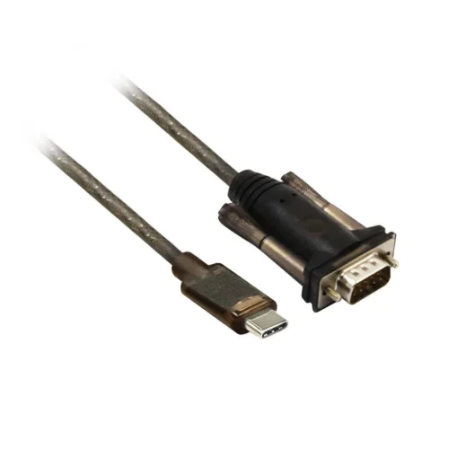 Конвертор ACT AC6002 USB-C мъжко - RS232 мъжко 9 pin 1.5 м Черен