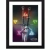 GBEYE THE WITCHER - Framed print "Signs and Swords" (30x40)