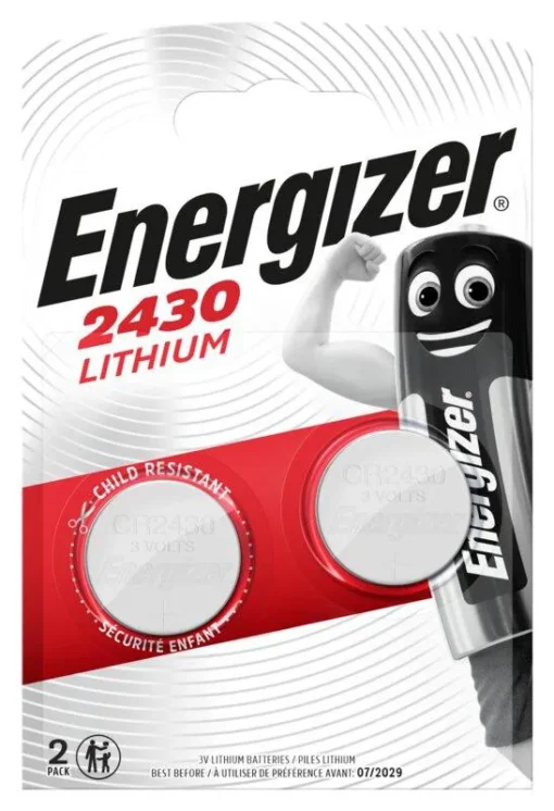 Бутонна батерия литиева ENERGIZER CR2430 3V  2 бр. в блистер цена за 2