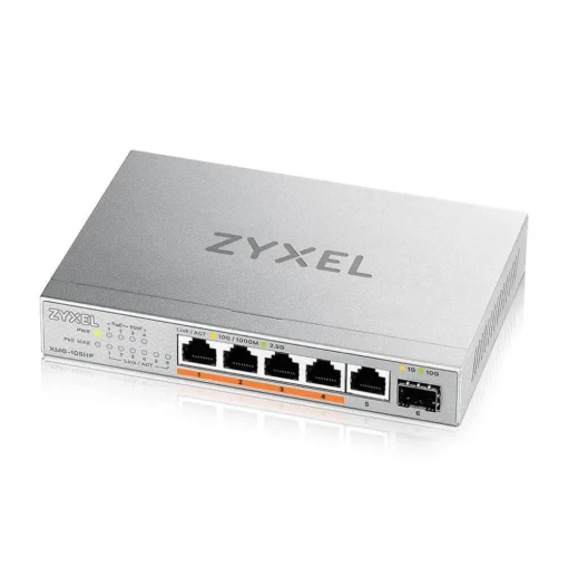 Суич ZyXEL XMG-105  5 портов 25Gb + 1xSFP+ 4 порта 70W PoE++