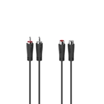 Удължителен аудио кабел HAMA  2 x Чинч мъжко - 2 x Чинч женско 5.0 м