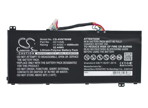 Батерия  за лаптоп Acer Aspire Nitro V15 VN7-571G VN7-572G VN7-591G VN7-592G i V17 VN7-791G VN7-792G AC14A8L 11.4V 4600m