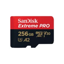 Карта памет SANDISK Extreme PRO microSDXC 256GB Class 10 U3 A2 V30 140 MB/s с адаптер до
