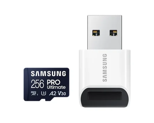 Карта памет Samsung PRO Ultimate microSDXC UHS-I 256GB Адаптер USB четец
