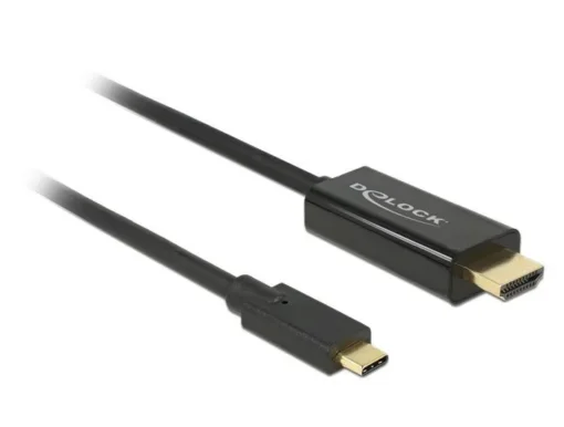 Кабел Delock USB-C мъжко - HDMI мъжко 2.0 m 4K 30 Hz 2 m Черен