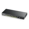 Суич ZYXEL GS1100-10HP 8-портов Gigabit PoE 2xSFP