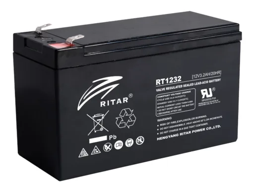 Оловна Батерия RITAR (RT1232) 12V 3.2 Ah AGM 134/ 67/ 60 mm